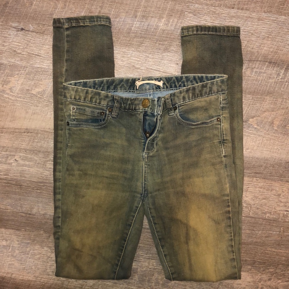 Free People | 26 | Dark Distressed Skinny Jeans